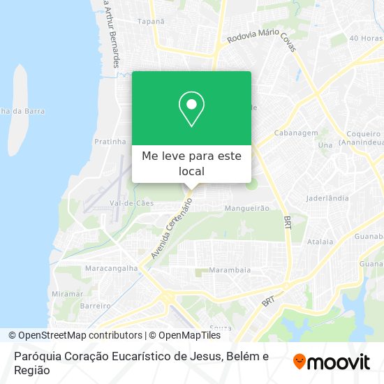 Paróquia Coração Eucarístico de Jesus mapa