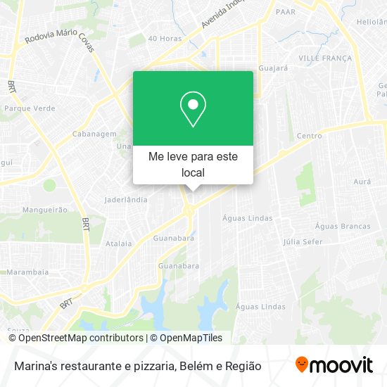 Marina's restaurante e pizzaria mapa