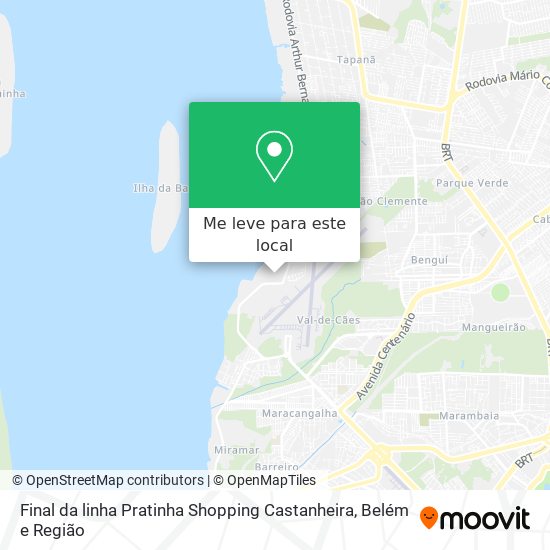 Final da linha Pratinha Shopping Castanheira mapa