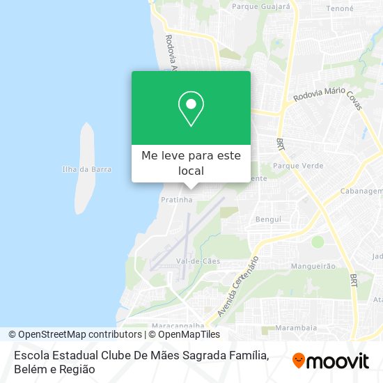 Escola Estadual Clube De Mães Sagrada Família mapa