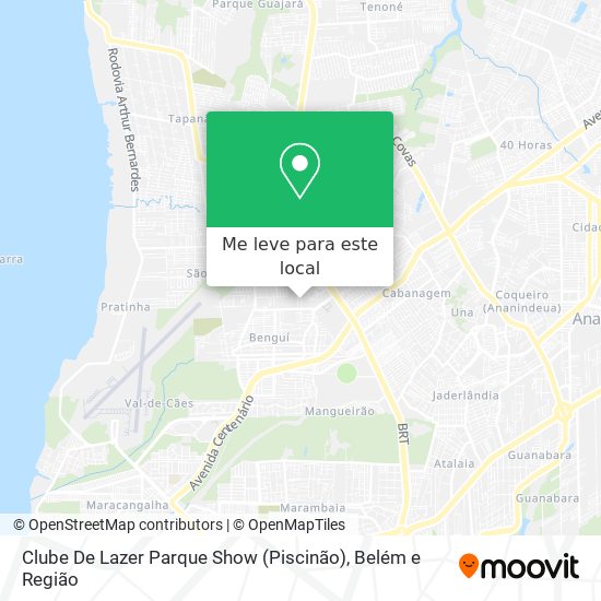 Clube De Lazer Parque Show (Piscinão) mapa