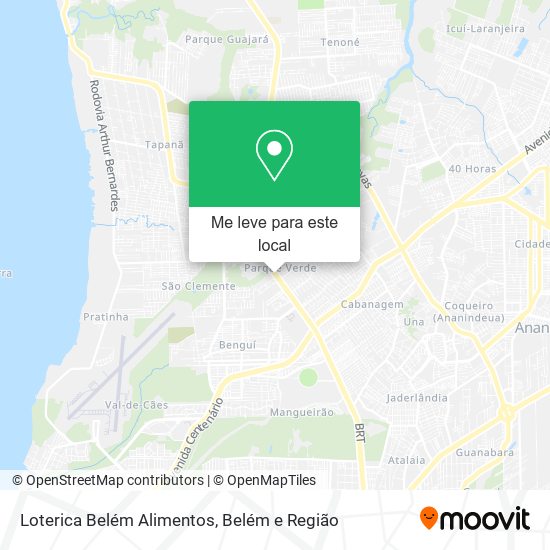 Loterica Belém Alimentos mapa