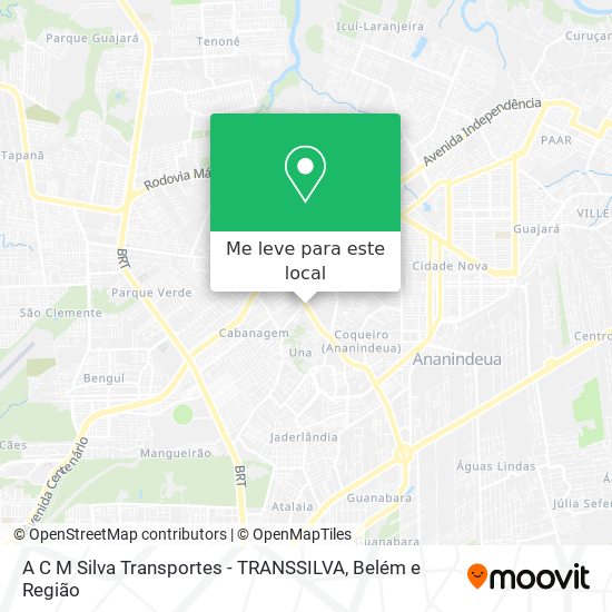 A C M Silva Transportes - TRANSSILVA mapa