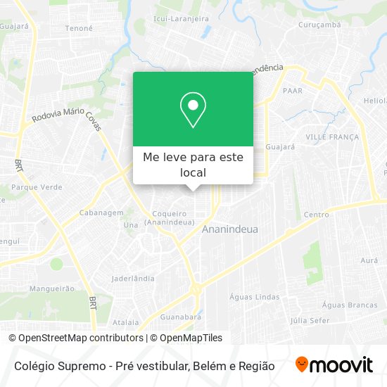 Colégio Supremo - Pré vestibular mapa