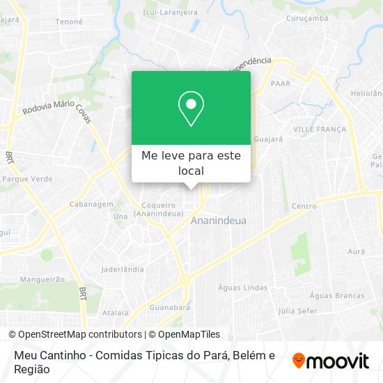 Meu Cantinho - Comidas Tipicas do Pará mapa
