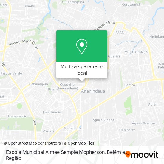 Escola Municipal Aimee Semple Mcpherson mapa