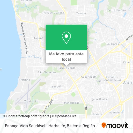 Espaço Vida Saudável - Herbalife mapa