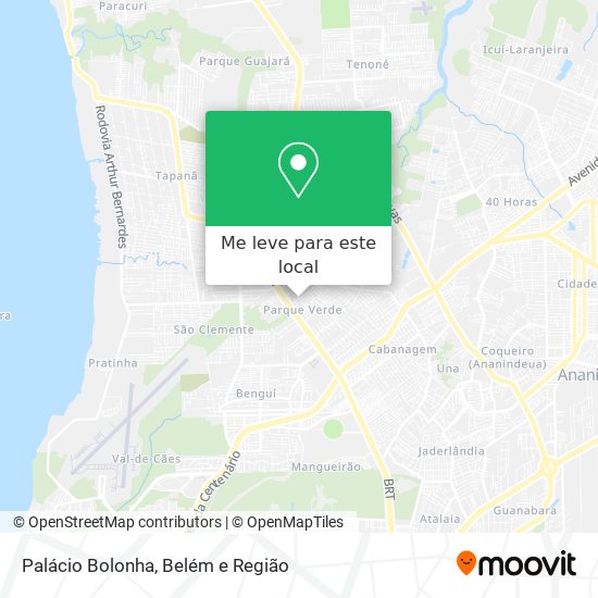 Palácio Bolonha mapa