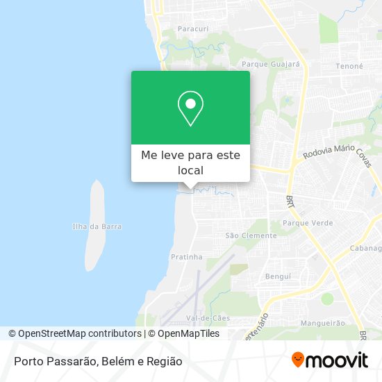 Porto Passarão mapa