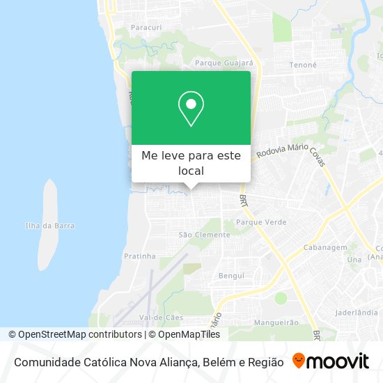 Comunidade Católica Nova Aliança mapa