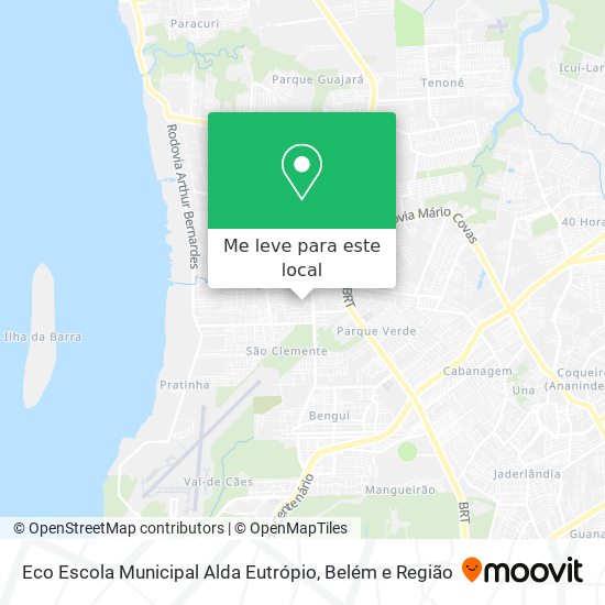 Eco Escola Municipal Alda Eutrópio mapa