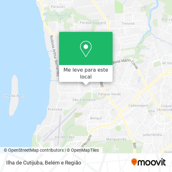 Ilha de Cutijuba mapa