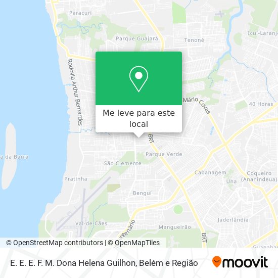 E. E. E. F. M. Dona Helena Guilhon mapa