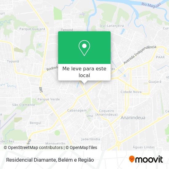 Residencial Diamante mapa