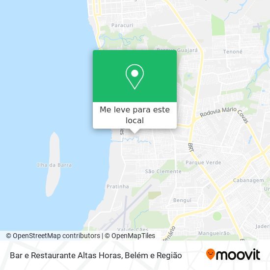 Bar e Restaurante  Altas Horas mapa