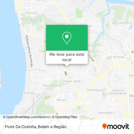 Point Da Coxinha mapa