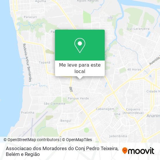 Associacao dos Moradores do Conj Pedro Teixeira mapa