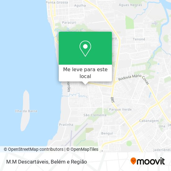 M.M Descartáveis mapa