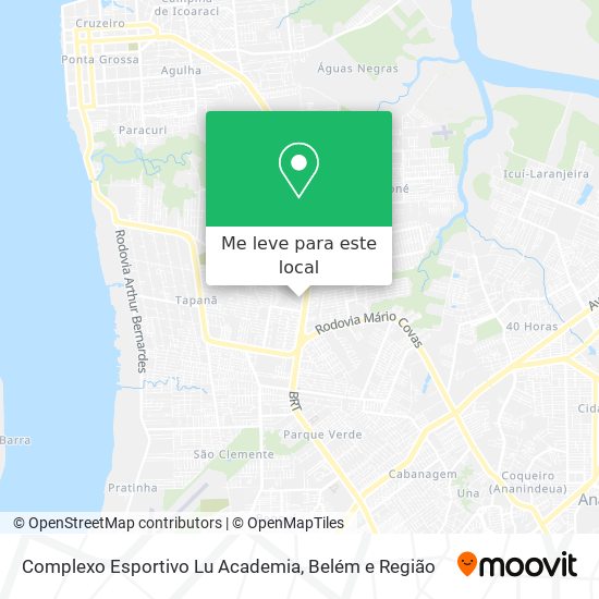 Complexo Esportivo Lu Academia mapa