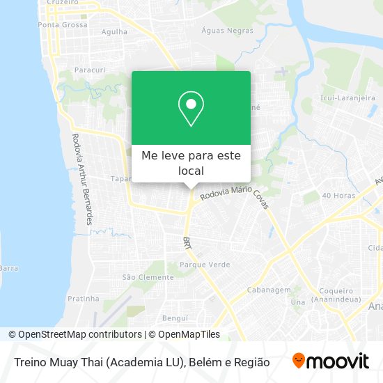 Treino Muay Thai (Academia LU) mapa
