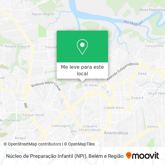 Núcleo de Preparação Infantil (NPI) mapa