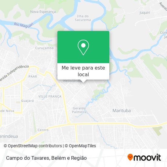 Campo do Tavares mapa