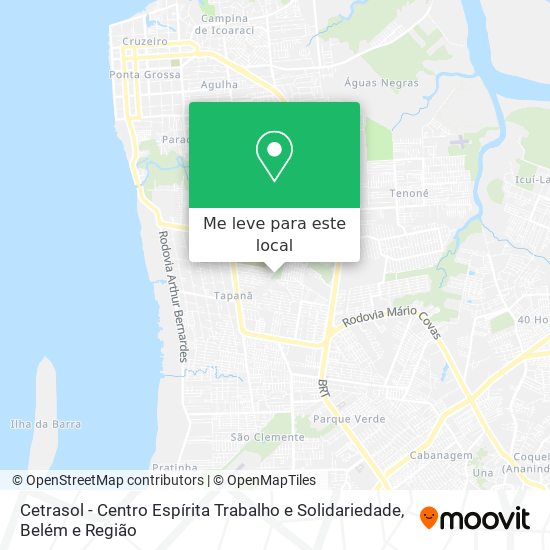 Cetrasol - Centro Espírita Trabalho e Solidariedade mapa