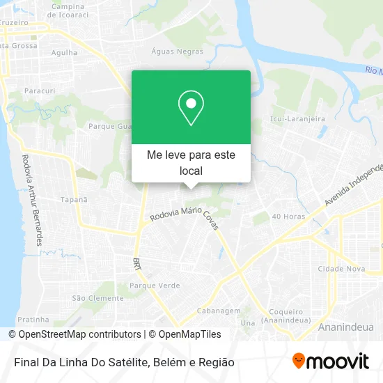 Final Da Linha Do Satélite mapa