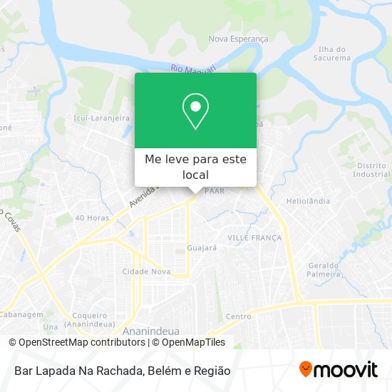 Bar Lapada Na Rachada mapa