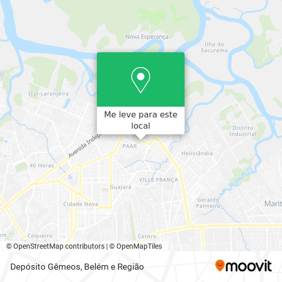Depósito Gêmeos mapa
