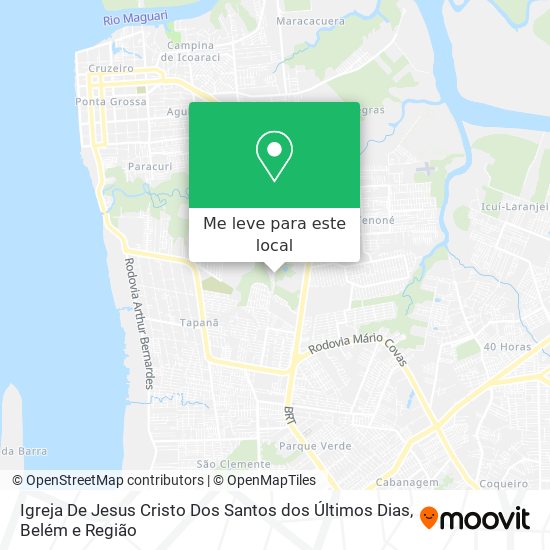Igreja De Jesus Cristo Dos Santos dos Últimos Dias mapa
