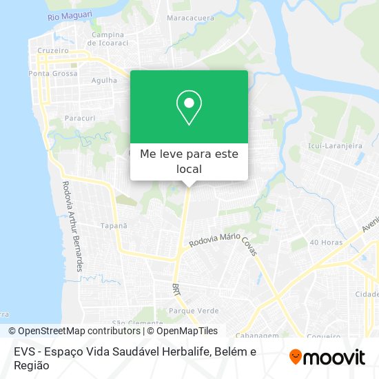 EVS - Espaço Vida Saudável Herbalife mapa