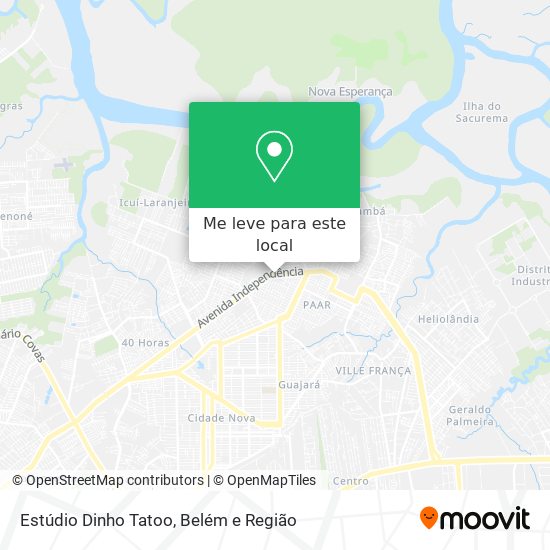 Estúdio Dinho Tatoo mapa