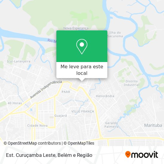 Est. Curuçamba Leste mapa