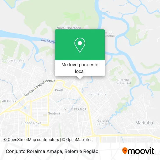 Conjunto Roraima Amapa mapa