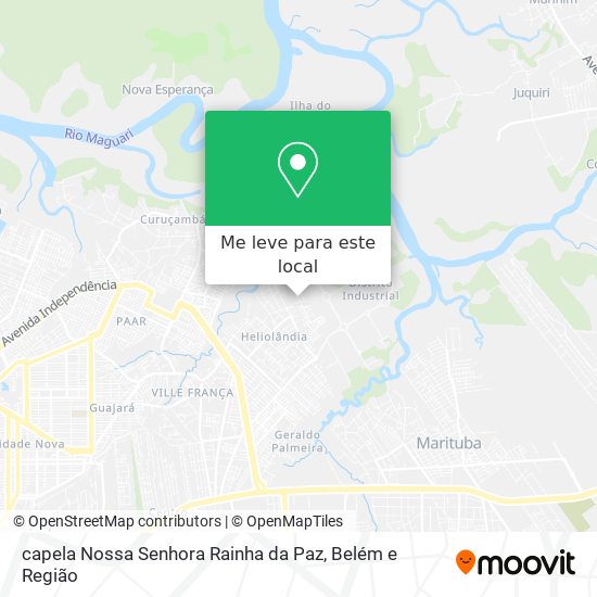 capela Nossa Senhora Rainha da Paz mapa