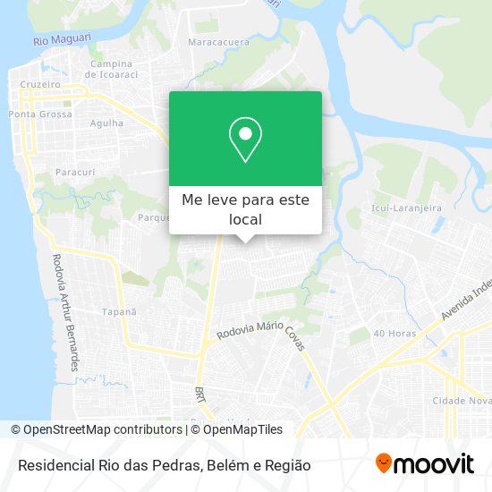 Residencial Rio das Pedras mapa