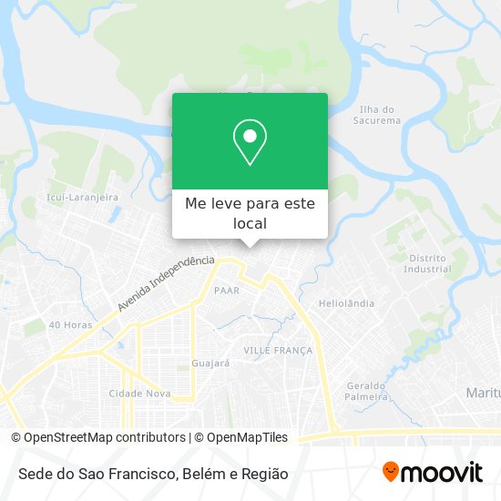 Sede do Sao Francisco mapa