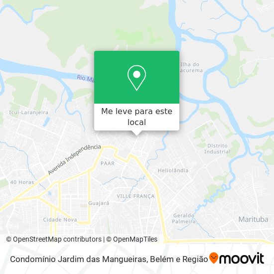 Condomínio Jardim das Mangueiras mapa