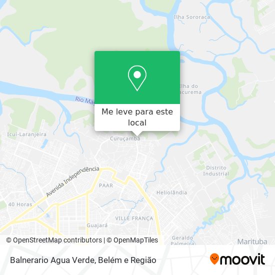 Balnerario Agua Verde mapa