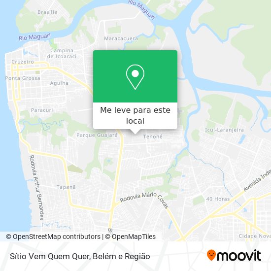 Sítio Vem Quem Quer mapa