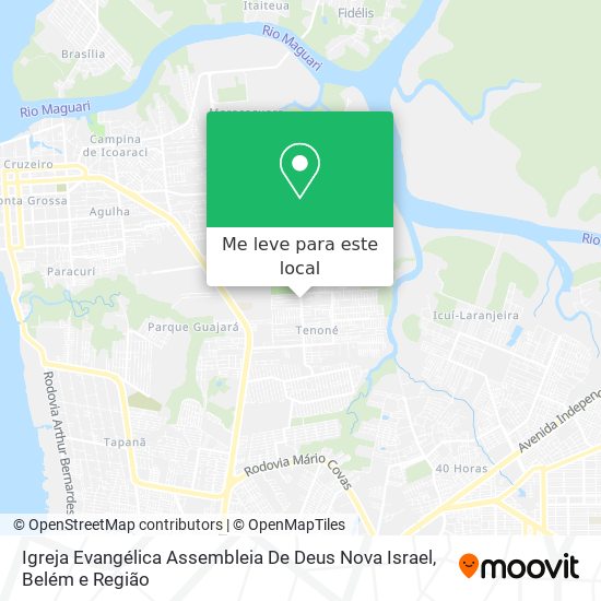 Igreja Evangélica Assembleia De Deus Nova Israel mapa