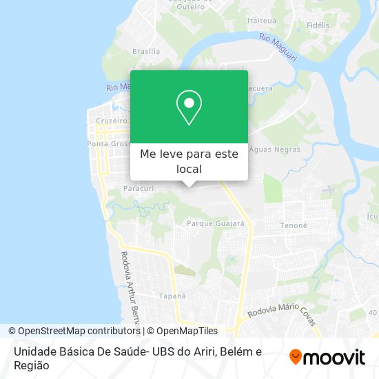 Unidade Básica De Saúde- UBS do Ariri mapa