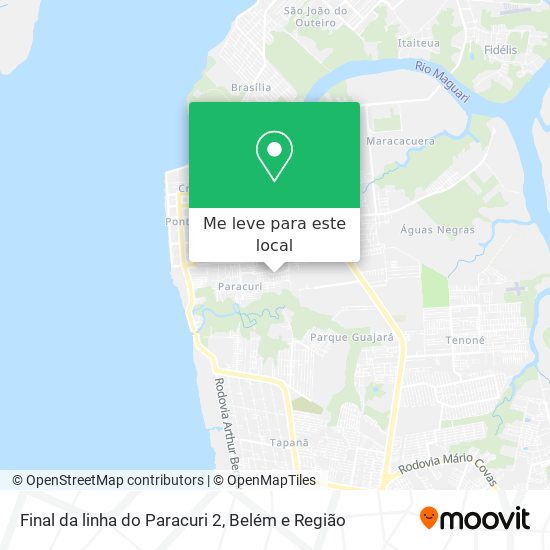 Final da linha do Paracuri 2 mapa