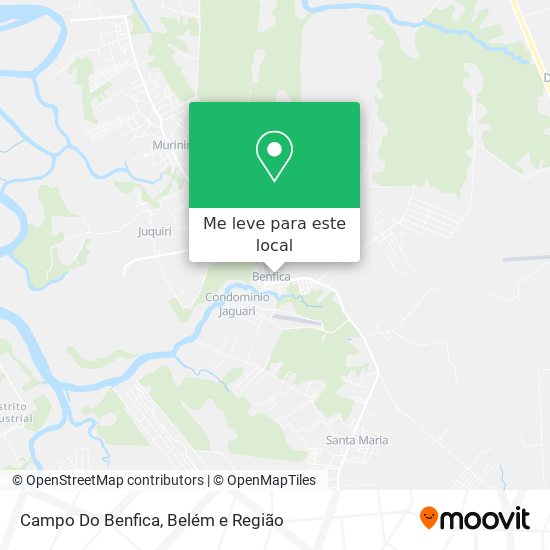 Campo Do Benfica mapa