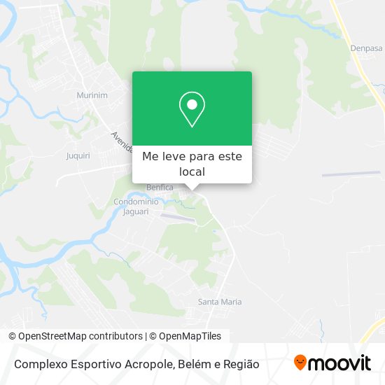 Complexo Esportivo Acropole mapa