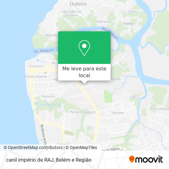 canil império de RAJ mapa