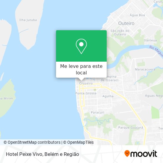 Hotel Peixe Vivo mapa