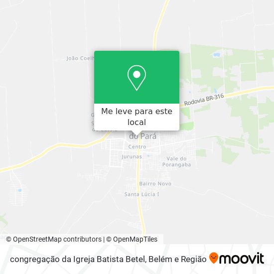 congregação da Igreja Batista Betel mapa