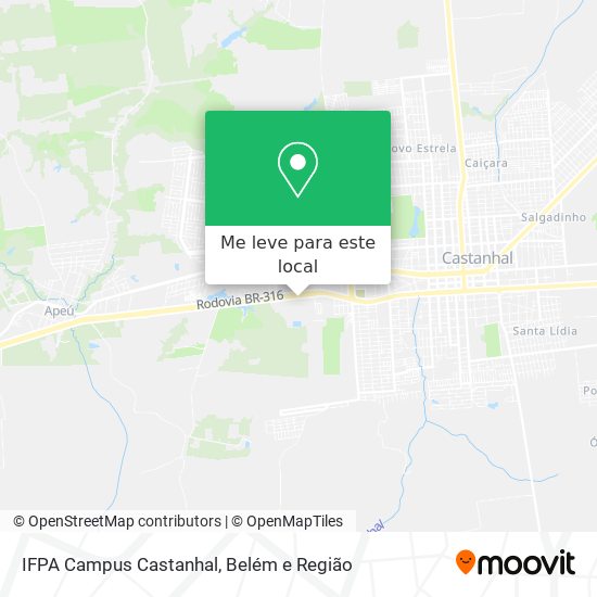 IFPA Campus Castanhal mapa
